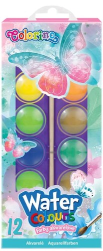 Przejdź do produktu Farby akwarelowe 12-kol. mała pastylka Dreams 12 CP Colorino, Patio