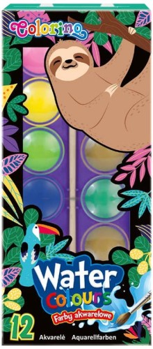 Przejdź do produktu Farby akwarelowe 12-kol. mała pastylka Wildkid 12 CP Colorino, Patio