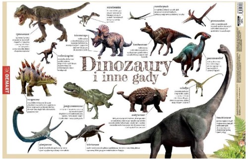 Przejdź do produktu Podkład na biurko dinozaury i inne gady, Demart