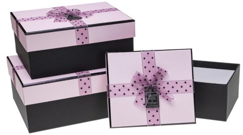 Przejdź do produktu Zest. Pudełek PUG-23285-PR  PINK set 3 pcs