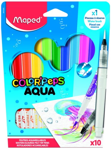 Przejdź do produktu Flamastry 10-kol. Colorpeps Aqua, Maped