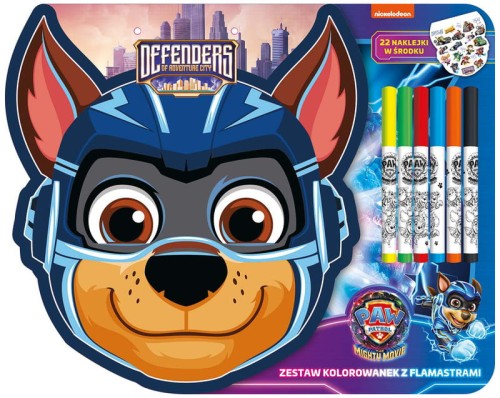Przejdź do produktu Zestaw kolorowanek z flamastrami Psi Patrol Paw Pa