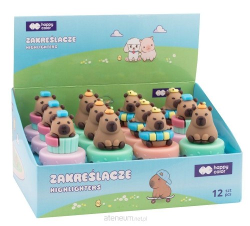 Przejdź do produktu Zakreślacze-mazaki, Kapibara Kapi Fun display A'12