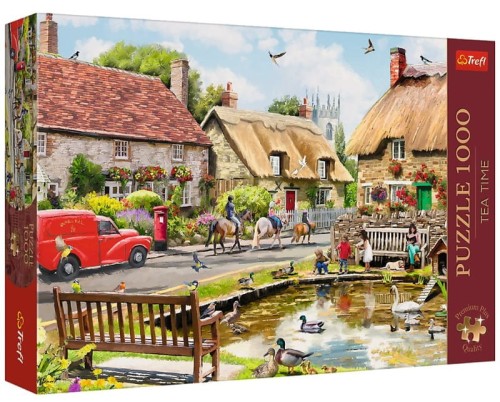 Przejdź do produktu Puzzle 1000 el. Premium Plus - Tea Time: Lato w miasteczku 10808, Trefl