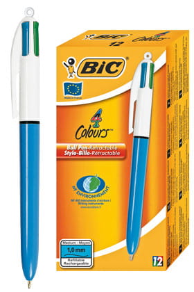 Przejdź do produktu Długopis 4-kol. 4 Colours Medium nieb.  wkł. czar., nieb., czerw., ziel., BiC