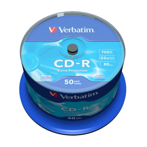Przejdź do produktu Płyta CD-R 700MB 52x cake-50x Verbatim 43351