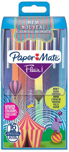 Przejdź do produktu Pisaki Flair Carnival 16szt  Paper Mate