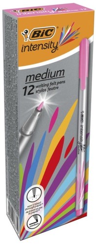 Przejdź do produktu Cienkopisy Intensity Medium 0,8mm różowy, BiC