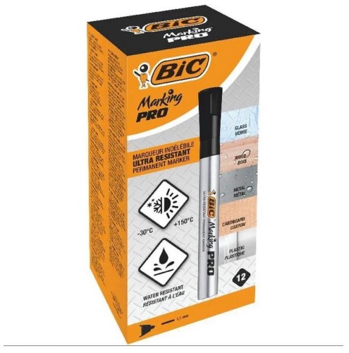 Przejdź do produktu Marker permanentny Marking PRO okr.-końc. czarny, BiC