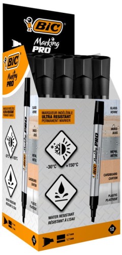 Przejdź do produktu Marker permanentny Marking PRO ścieta-końc. czarny, BiC