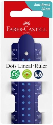 Przejdź do produktu Linijka Dots 30 cm odporna na złamania,mix kolorów, Faber-Castell
