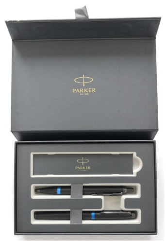 Przejdź do produktu Komplet IM Professionals Marine Blue pióro i długopis w etui, Parker