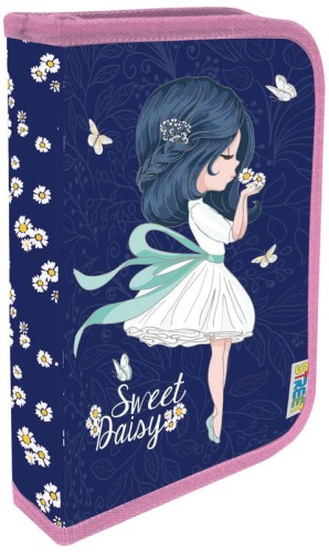 Przejdź do produktu Piórnik 2-klapkowy z wyposażeniem Daisy Calibra