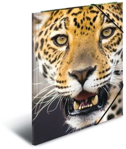 Przejdź do produktu Teczka z gumką A4 plastikowa Leopard, Herma