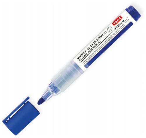 Przejdź do produktu Marker do tablic suchościeralnych Long Line, niebieski, Toma
