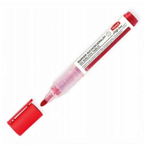 Przejdź do produktu Marker do tablic suchościeralnych Long Line, czerwony, Toma