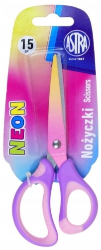 Przejdź do produktu Nożyczki szkolne z ergonomicznym uchwytem 150mmAstrakids Neon , Astra