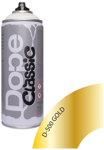 Przejdź do produktu Farba w sprayu 400ml Classic D-500 Złoty Chrome, Dope Cans