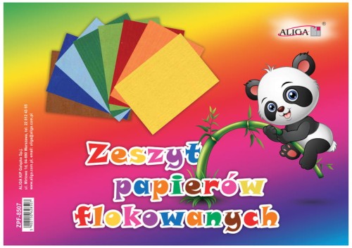 Przejdź do produktu Zeszyt papierów flokowanych ZPF-8507 (B5) 17x25 cm, 150grm , Aliga