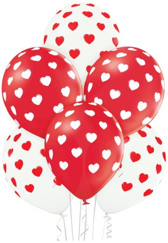 Przejdź do produktu Balony BNP50-590 - Brush Hearts - op. 50 szt., Aliga