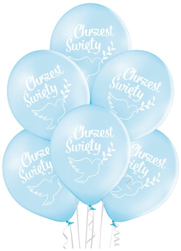Przejdź do produktu Balony Chrzest Święty - chłopiec, op. 6 szt., BN06-753, Aliga