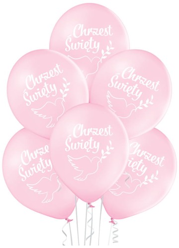 Przejdź do produktu Balony Chrzest Święty - dziewczynka, op. 6 szt., BN06-754, Aliga