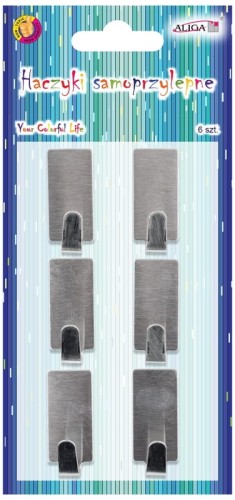 Przejdź do produktu Haczyki samoprzylepne PH-2853 metalowe, rozm.1,5x