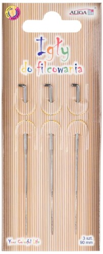 Przejdź do produktu Zestaw igieł do filcowania, op. 3 szt.,rozm 90mm, IG-6812, Aliga