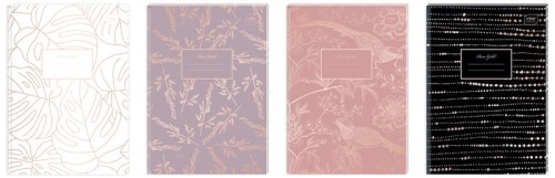 Przejdź do produktu Brulion A6 96k. kratka Metalic Rose Gold, Interdruk