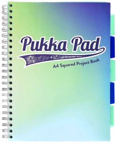 Przejdź do produktu PUKKA PROJECT BOOK SEAFOAM A4 KRATKA MORSKI 100K 80G