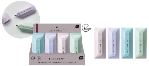 Przejdź do produktu Zakreślacz płaski Academy, Interdruk