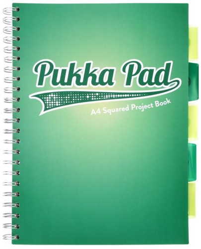 Przejdź do produktu PUKKA PROJECT BOOK DARK TEAL A4 KRATKA TURKUSOWY 100K 80G