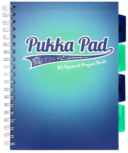 Przejdź do produktu PUKKA PROJECT BOOK BLUE B5 KRATKA MORSKI 100K 80G