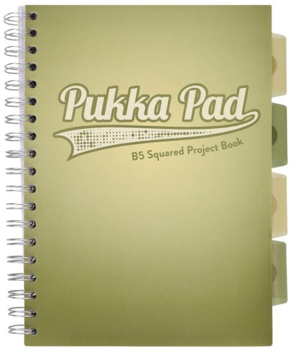 Przejdź do produktu PUKKA PROJECT BOOK OLIVE GREEN B5 KRATKA OLIWKOWY 100K 80G