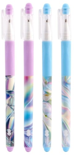 Przejdź do produktu Długopis wymazywalny 0, 5 mm niebieski Holo Wave z gripem, Happy Color