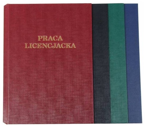 Przejdź do produktu Okładki kanałowe A Praca Licencjacka bordo (złoto) Prestige, Galeria Papieru