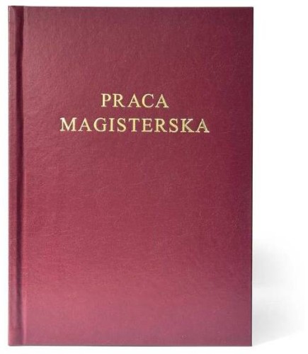 Przejdź do produktu Okładki kanałowe A Praca Magisterska bordo (złoto) Prestige, Galeria Papieru
