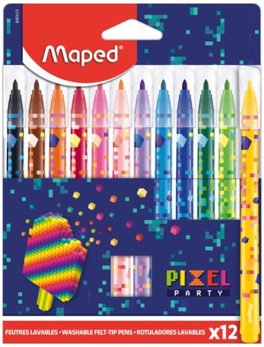 Przejdź do produktu Flamastry 12-kol. Pixel, Maped