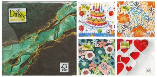 Przejdź do produktu Serwetki 33x33cm Daisy Całoroczne 20 szt. SD-OG, Pol-Mak