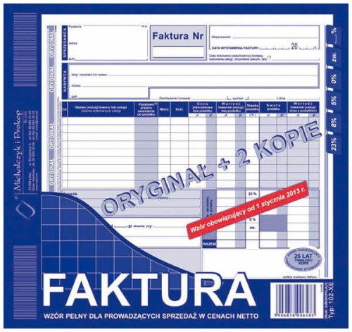 Przejdź do produktu Druk F-ra VAT 2/3 A4 (1+2) MiP