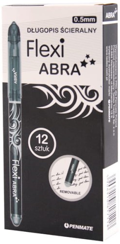 Przejdź do produktu Długopis wymazywalny Flexi Abra czarny, Penmate