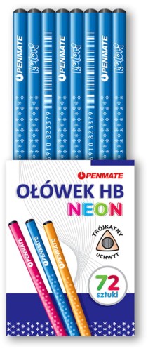 Przejdź do produktu Ołówek trójkątny neonowy, Penmate