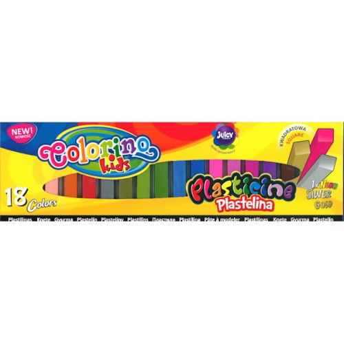 Przejdź do produktu Plastelina 18-kol. kwadratowa Colorino, Patio