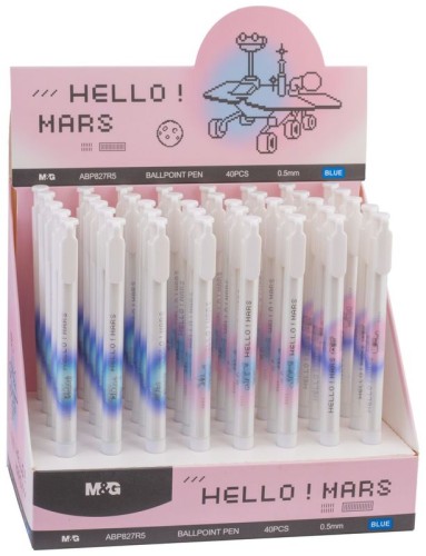 Przejdź do produktu Długopis automatyczny 0,5 mm, niebieski, Hello Mars, M&G