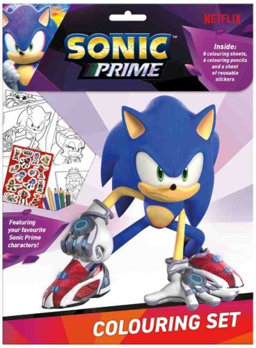 Przejdź do produktu Zestaw do kolorowania + 6 kredek + naklejki Sonic, Kids
