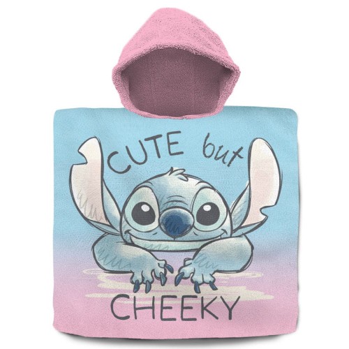 Przejdź do produktu Poncho kąpielowe bawełniane 60 x 120 cm Stitch, Kids
