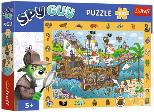 Przejdź do produktu Puzzle 100-el. obserwacyjne Spy Guy, Statek piracki, Trefl