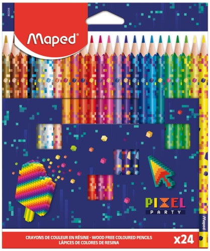 Przejdź do produktu Kredki Pixel 24 szt., Maped