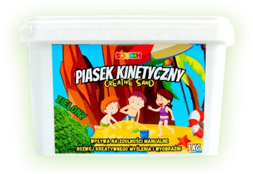 Przejdź do produktu Piasek kinetyczny 1 kg zielony, Squish