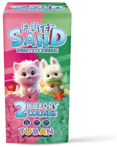 Przejdź do produktu Piasek Fluffy Zestaw różowy  i zielony 2x70g